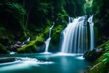 waterfall in plitvice national park generated by AI