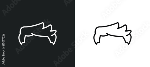 man hair line icon in white and black colors. man hair flat vector icon from man hair collection for web, mobile apps and ui.