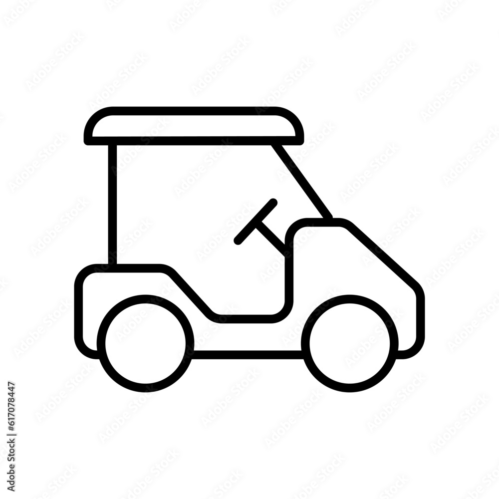 Golf cart icon