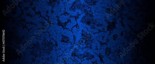 Navy blue cement Background. old dark blue background, blue wall texture, grunge navy dark blue Background. Blue wall Scary. Black or blue cement texture.