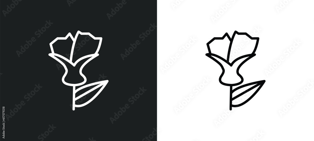 larch line icon in white and black colors. larch flat vector icon from larch collection for web, mobile apps and ui. larch line icon in white and black colors. larch flat vector icon from larch collection for web, mobile apps and ui.