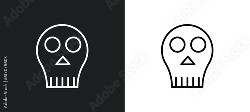anthropology line icon in white and black colors. anthropology flat vector icon from anthropology collection for web, mobile apps and ui.