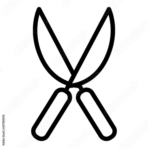 Hedge shears icon