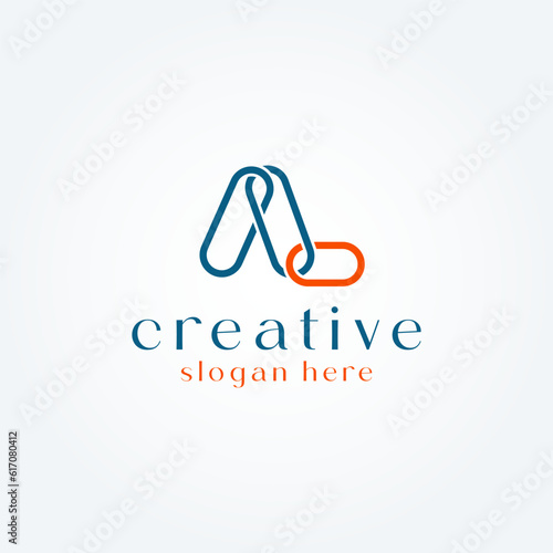 
Letter AL logo design. Elegant letter AL linked symbol for your business name and corporate identity