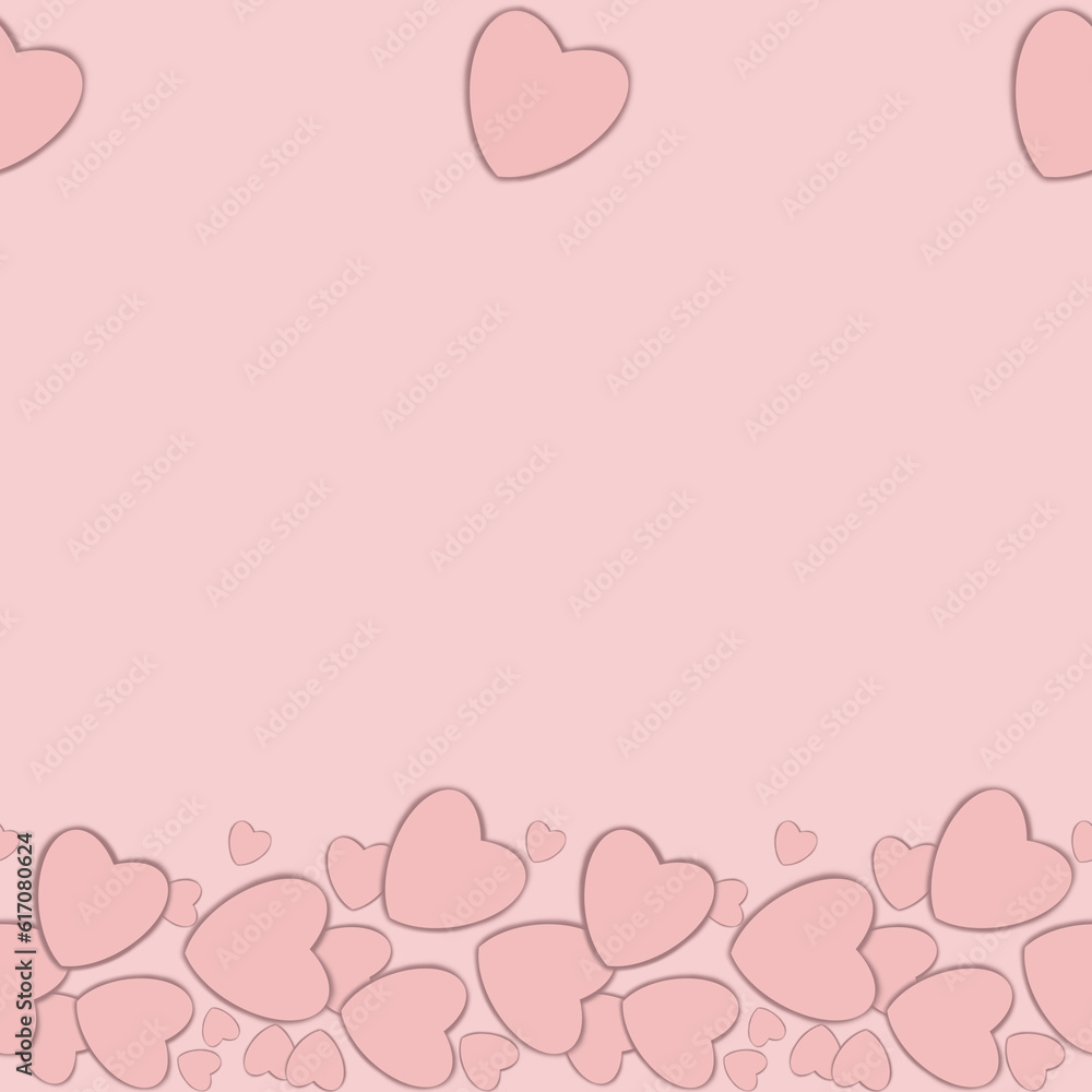 amorous background heart and pink