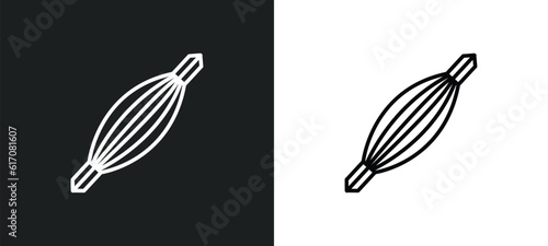 human muscle line icon in white and black colors. human muscle flat vector icon from human muscle collection for web, mobile apps and ui.