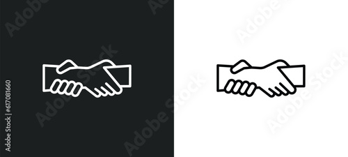 helping line icon in white and black colors. helping flat vector icon from helping collection for web, mobile apps and ui.
