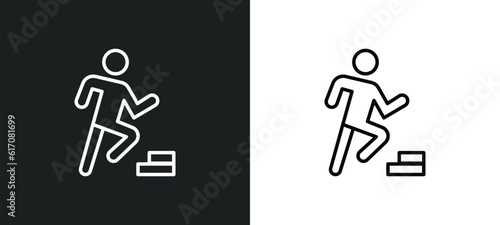 smortsmen line icon in white and black colors. smortsmen flat vector icon from smortsmen collection for web, mobile apps and ui.