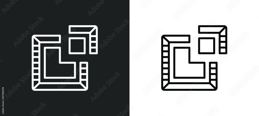segment line icon in white and black colors. segment flat vector icon from segment collection for web, mobile apps and ui. segment line icon in white and black colors. segment flat vector icon from segment collection for web, mobile apps and ui.