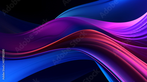 purple  blue and black  abstract background. ai generative