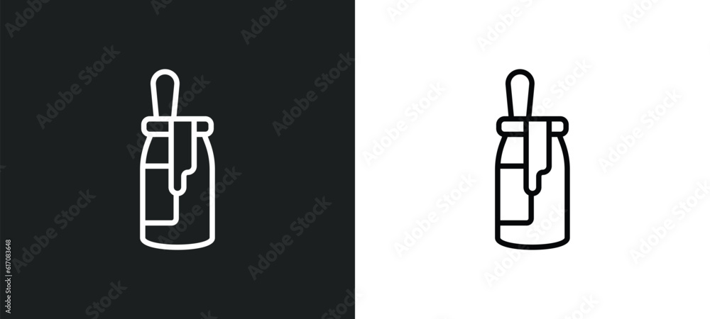 dulce de leche line icon in white and black colors. dulce de leche flat vector icon from dulce de leche collection for web, mobile apps and ui. dulce de leche line icon in white and black colors. dulce de leche flat vector icon from dulce de leche collection for web, mobile apps and ui.