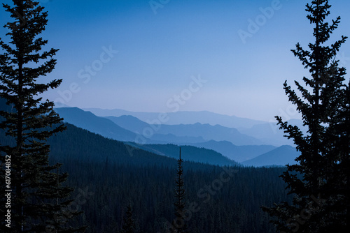sunrise in the mountains
