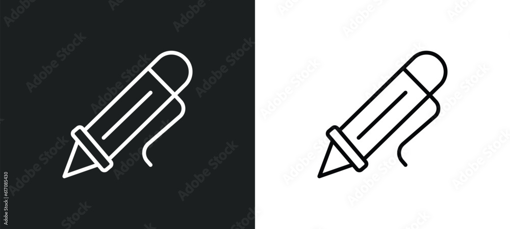 ballpoint pen line icon in white and black colors. ballpoint pen flat vector icon from ballpoint pen collection for web, mobile apps and ui. ballpoint pen line icon in white and black colors. ballpoint pen flat vector icon from ballpoint pen collection for web, mobile apps and ui.