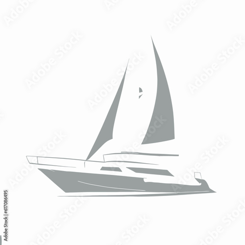 	Boat Vector Silhouette, Boat Vector