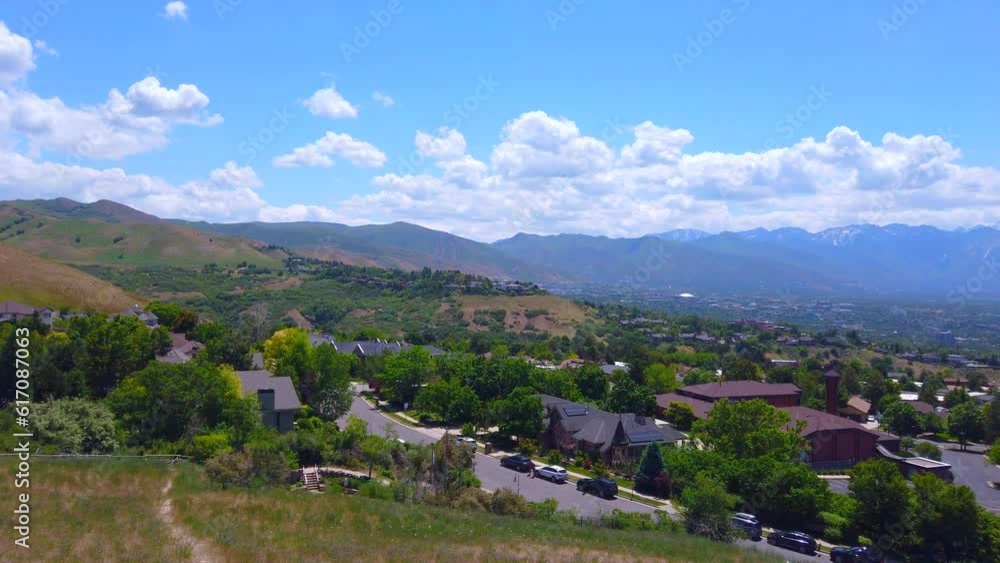 Beautiful mountain at salt lake city in summer Beautiful mountain at salt lake city in summer