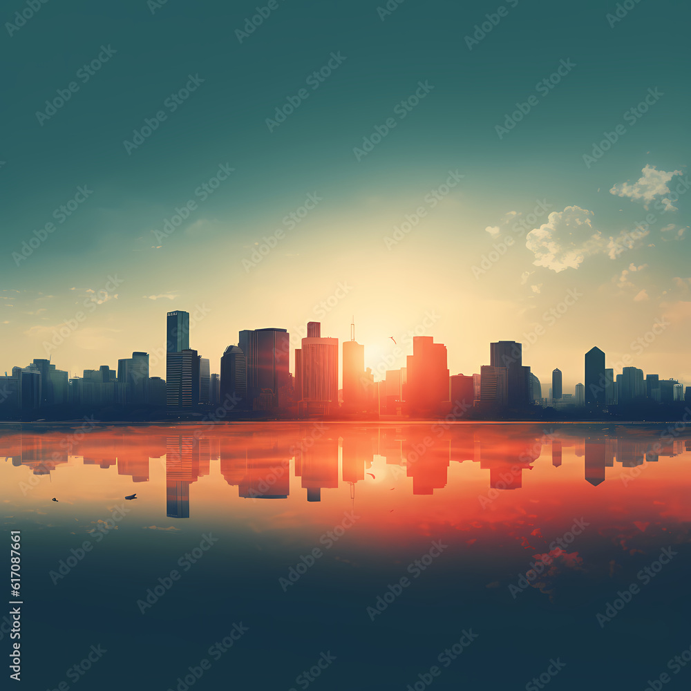 city view background