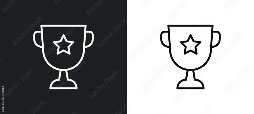 achievement line icon in white and black colors. achievement flat vector icon from achievement collection for web, mobile apps and ui. achievement line icon in white and black colors. achievement flat vector icon from achievement collection for web, mobile apps and ui.