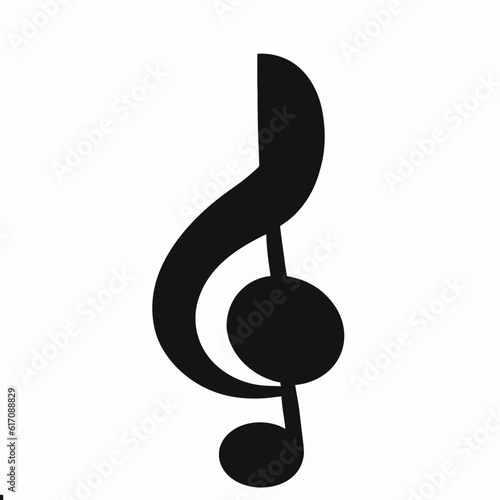 Music Icon Vector Silhouette, Music Icon Vector