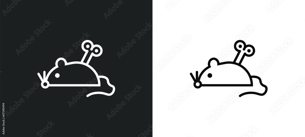 mouse toy line icon in white and black colors. mouse toy flat vector icon from mouse toy collection for web, mobile apps and ui. mouse toy line icon in white and black colors. mouse toy flat vector icon from mouse toy collection for web, mobile apps and ui.