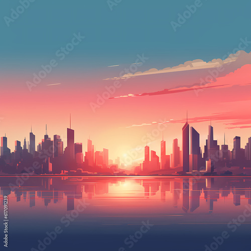 city view background