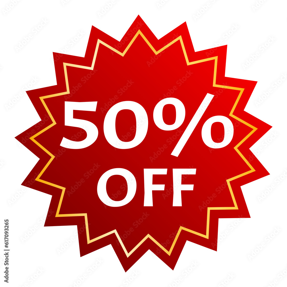 50% off label 50% off label