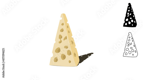 swiss cheese silhouette