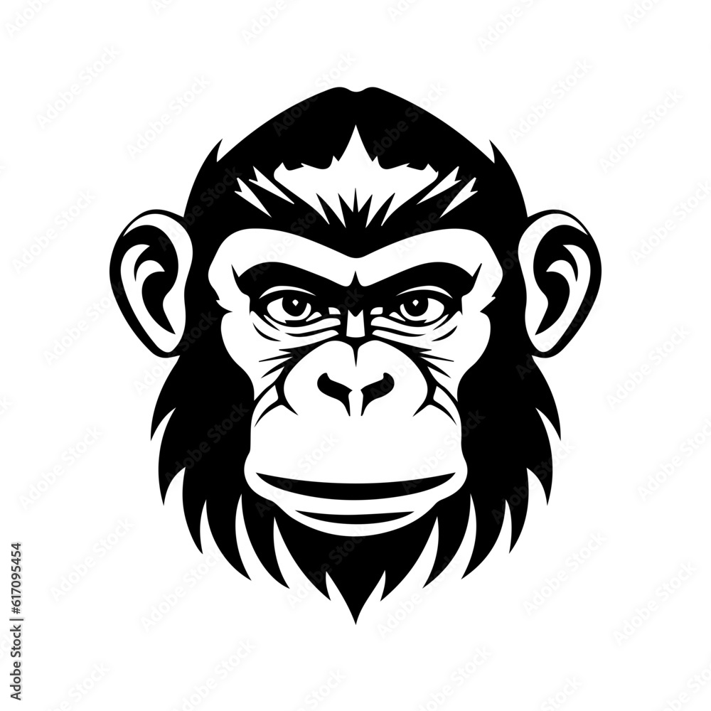 monkey silhouette illustration 