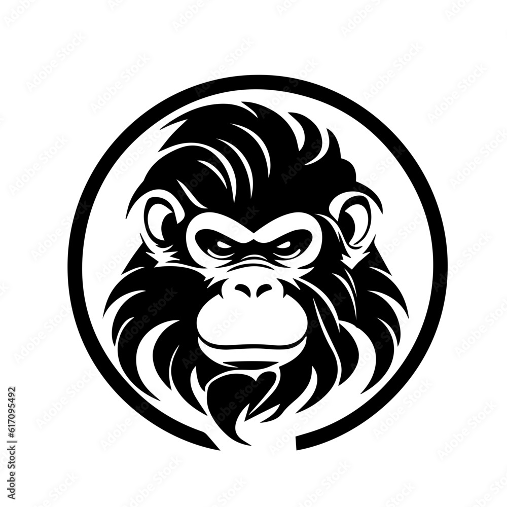 monkey silhouette illustration 