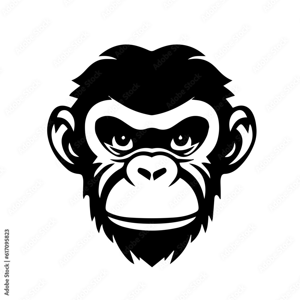 monkey silhouette illustration 