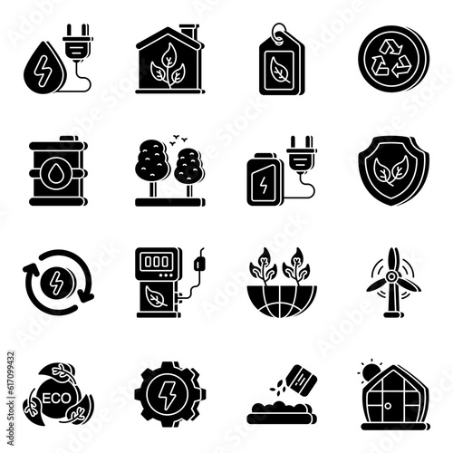 Pack of Eco Solid Icons

