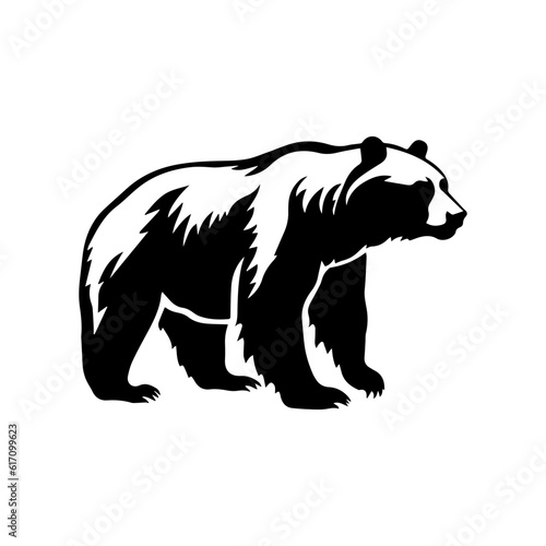 bear silhouette illustration