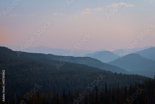 sunrise in the mountains