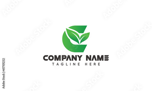 C letter logo design. Free agriculture logo design. Farming C letter logo 