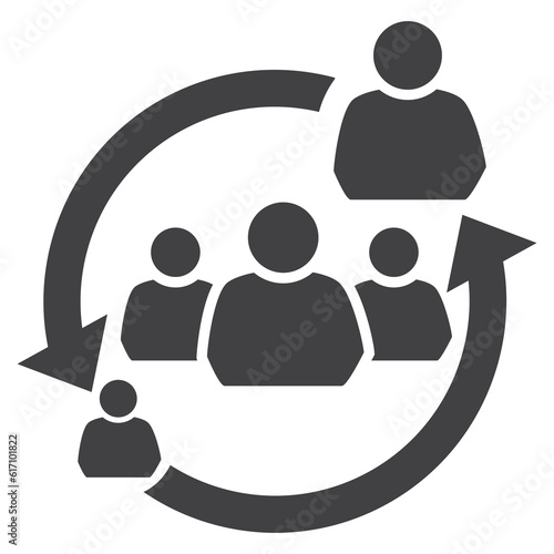 business peaple, social, vector solid icon