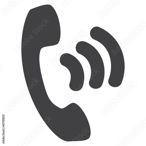 telephone comunication technology, vector solid icon