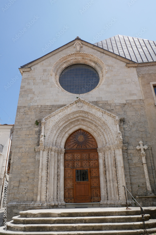 Agnone - Molise - Façade of the Church of Sant'Emidio