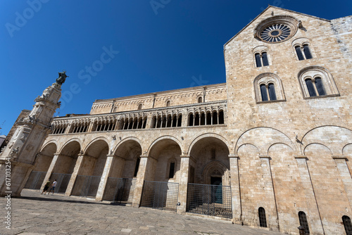BITONTO  ITALY  JULY 9  2022 - View of the Concathedral of Maria Assunta in Bitonto   Puglia  Italy