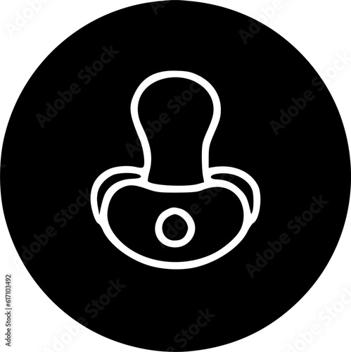 Baby pacifier line icon. linear style sign for mobile concept and web sign, symbol, vector, art