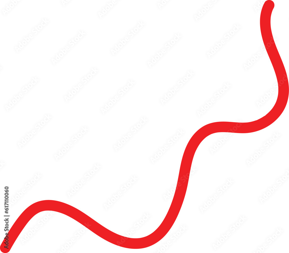 Hand drawn red curved line shape. best doodle use for patterns, social media post, object, background and elements. Hand drawn red curved line shape. best doodle use for patterns, social media post, object, background and elements.