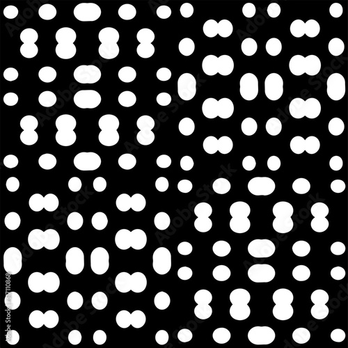 Geometric pattern in ethnic style. Seamless background with abstract shapes. Black and white wallpaper. Abstract background with Repeating pattern for decor, textile and fabric.