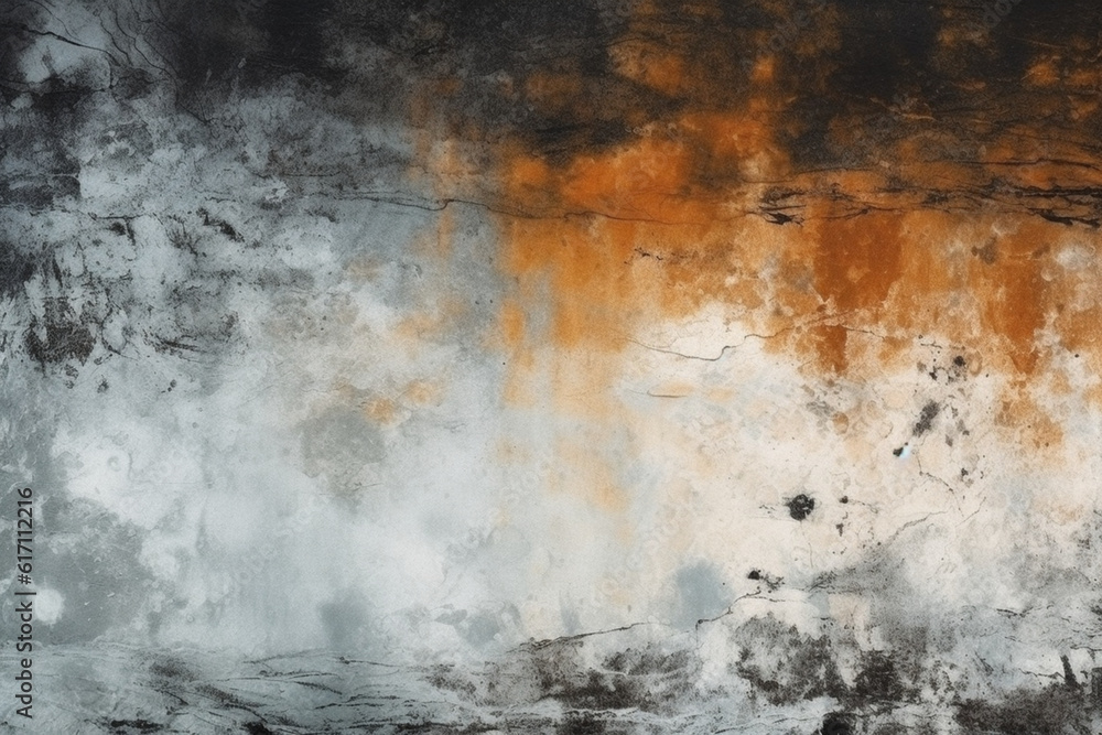 Dusty Rust Abstract Post-Apocalyptic Backdrop generative AI
