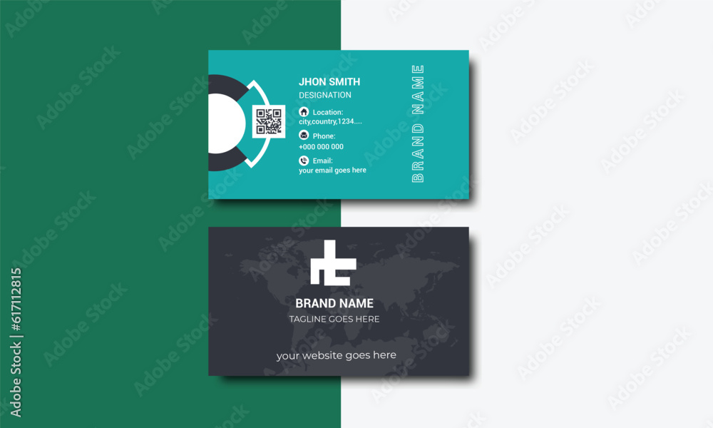 Title: Business Card , Corporate Business card , Visiting Card ,Layout Of Business card ,Vector Colorful Business Card, Business card design.