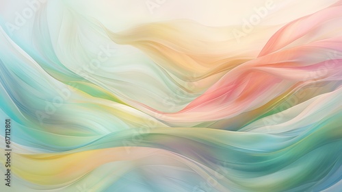 Rainbow fluid colorful background with waves. Energy, fabric, fluid background. Luxury and elegant feeling.