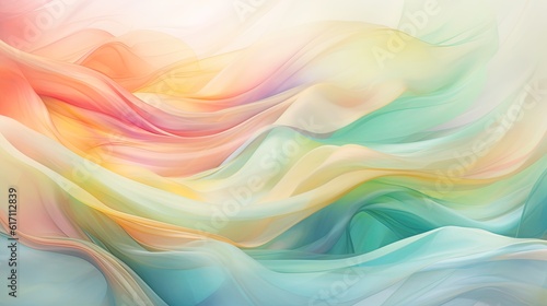 Rainbow fluid colorful background with waves. Energy, fabric, fluid background. Luxury and elegant feeling.
