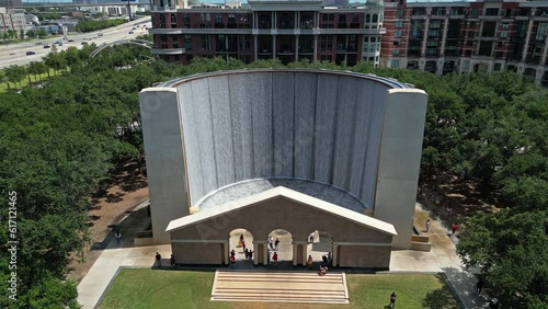 Wallpaper Mural Aerial view of Waterwall Park. Located in downtown Houston, Texas Torontodigital.ca
