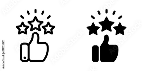 Rating icon. sign for mobile concept and web design. vector illustration