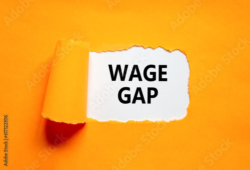 Принти на полотні Wage gap symbol