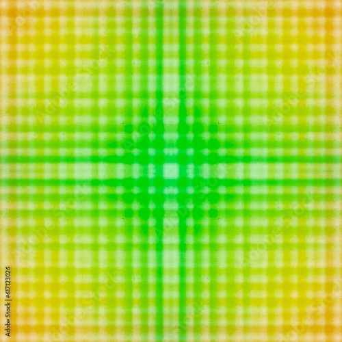 Green and yellow plaid