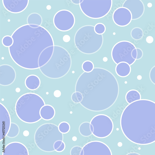 Vector seamless pattern of violet circles. Circles background