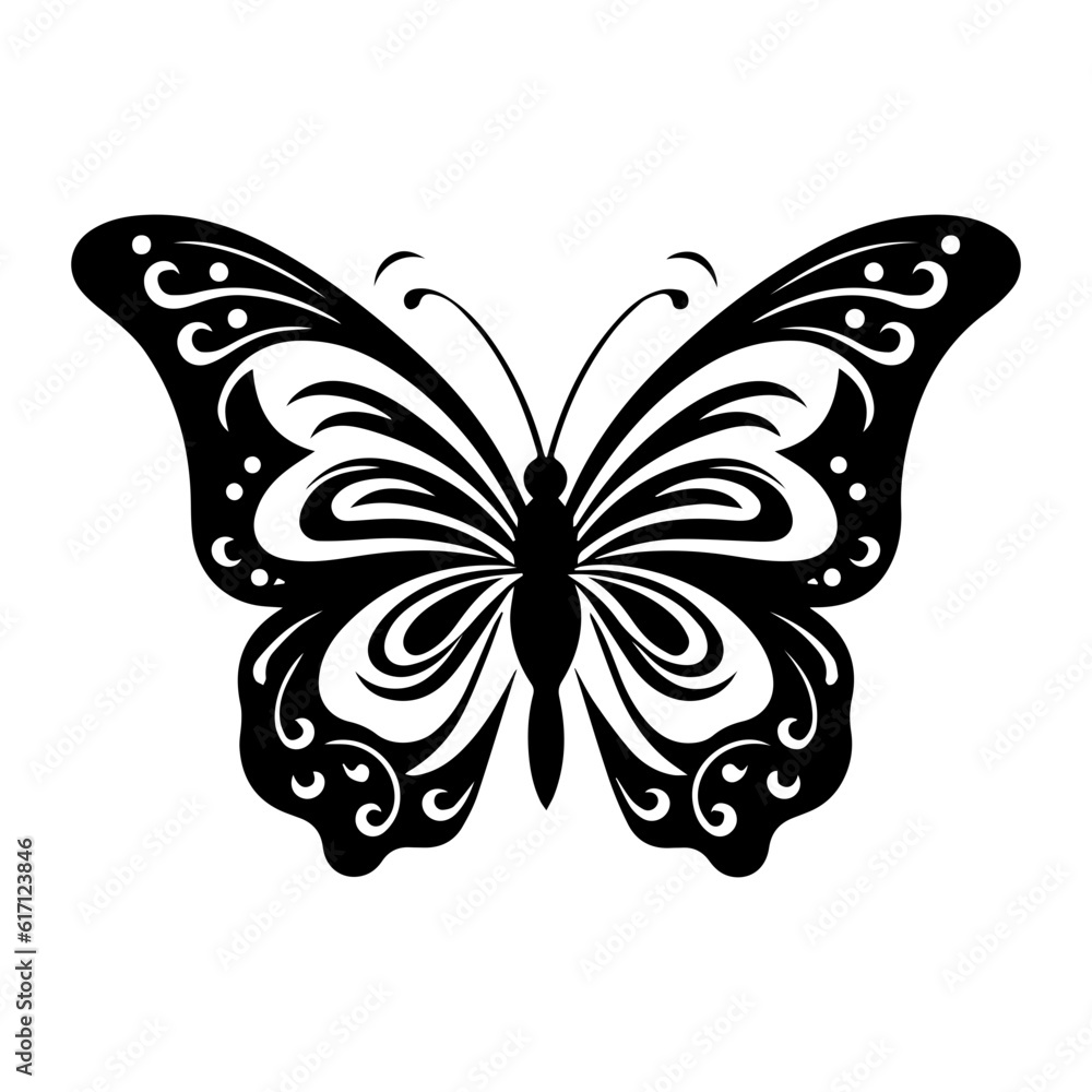 Butterfly silhouette illustration